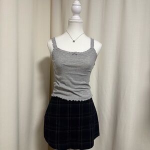 H&M Gray Lace Top
